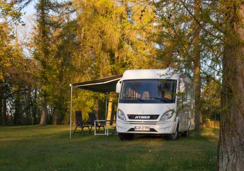 Das Wohnmobil inmitten wunderbarer Natur.